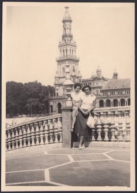 YZ2181 Espagne - Séville - Plaza De Espana - Photographie Vintage - Photo