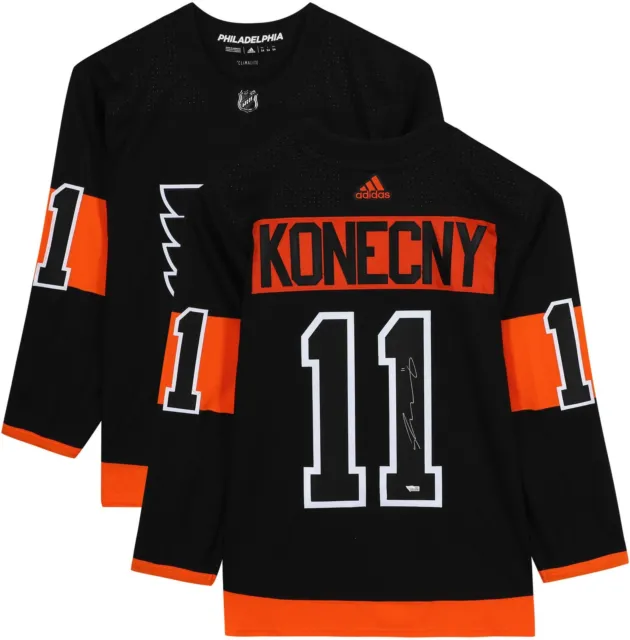 Travis Konecny Philadelphia Flyers Signed Black Authentic Jersey