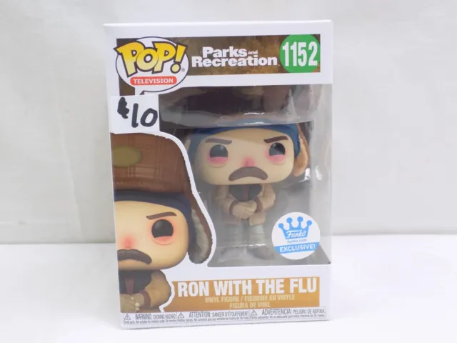 Damaged Funko Pop Parks and Recreation Ron with the Flu 1152 Vinyl Figure