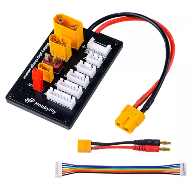 XT30 XT60 XT90 JST T Connector Lipo Battery Multi Charger Board 2-6S Parallel