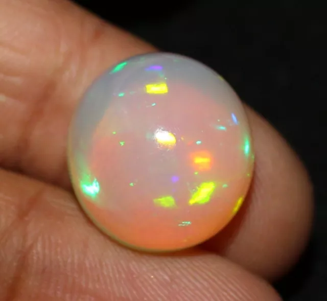 Big opal gemstone welo fire natural Ethiopian oval opal loose gemstone 15.40 Cts 2