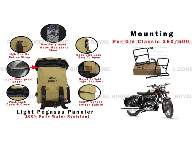 Tube Rear Rack - Black For Royal Enfield Classic 350 (2022