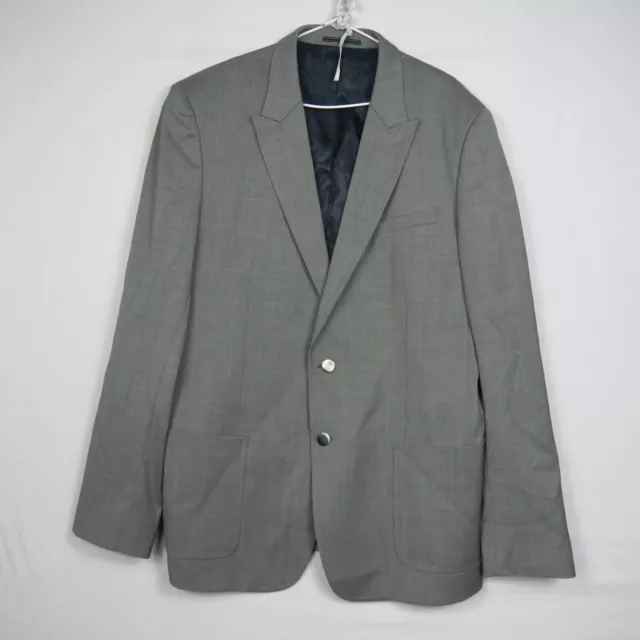 Calibre Mens Suit Tuxedo Jacket 42R or XLarge Grey Collared Officina Slim Fit