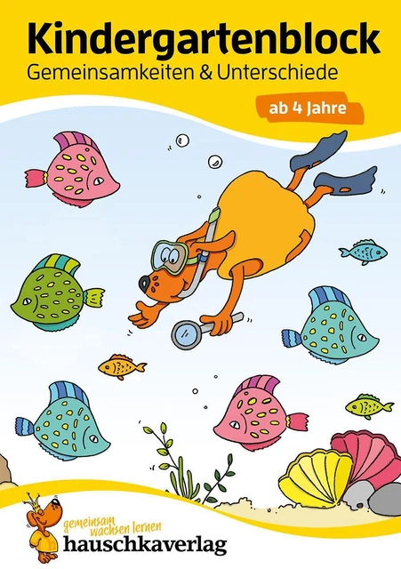 Kindergartenblock - Gemeinsamkeiten & Unterschiede ab 4 Jahre, A5-Block | Maier
