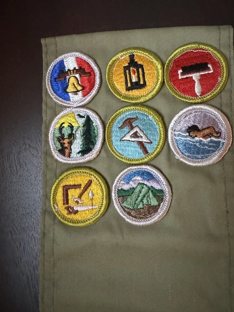 Vintage Boy Scouts Of America Sash Merit Badges BSA VTG Nice