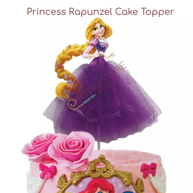 Princess Rapunzel Cake Topper Girl Birthday Cake Decoration