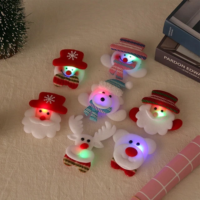 Suministros de Navidad broche broche decoración oso adornos navideños
