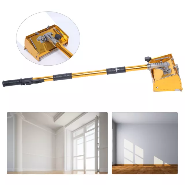 Drywall Taping Tools 9.8'' Flat Finish Box Set + 40'-64'' Extendable Handle