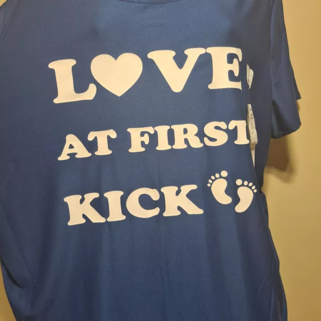 Time and Tru 'Love At First Kick' Maternity Top (Size XL 16-18 BRAND NEW W TAGS 3