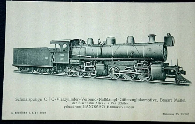 46549 Ak Schmalspurige C+C Vierzylinder Compuesto Naßdampf Locomotora