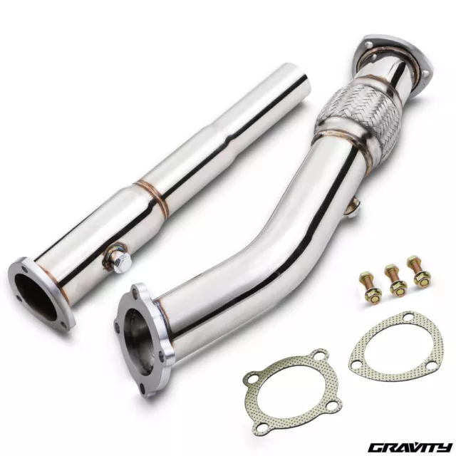 3" Stainless Decat De Cat Race Exhaust Downpipe For Audi A3 Tt 1.8T Aum Auq Fwd