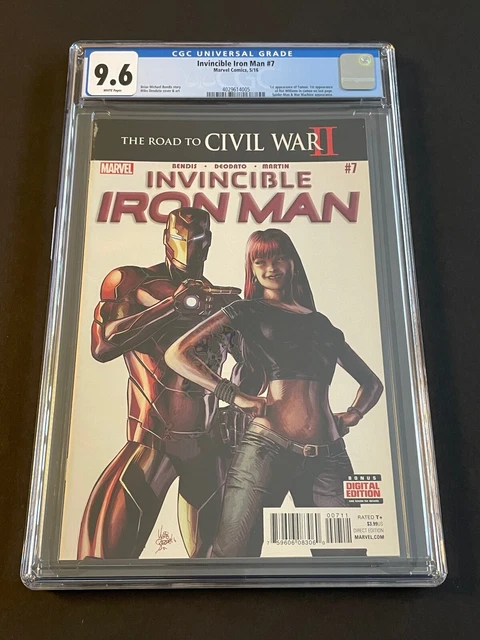 INVINCIBLE IRON MAN #7 (Marvel 2016) CGC 9.6 Ist print, 1st cameo Riri Williams