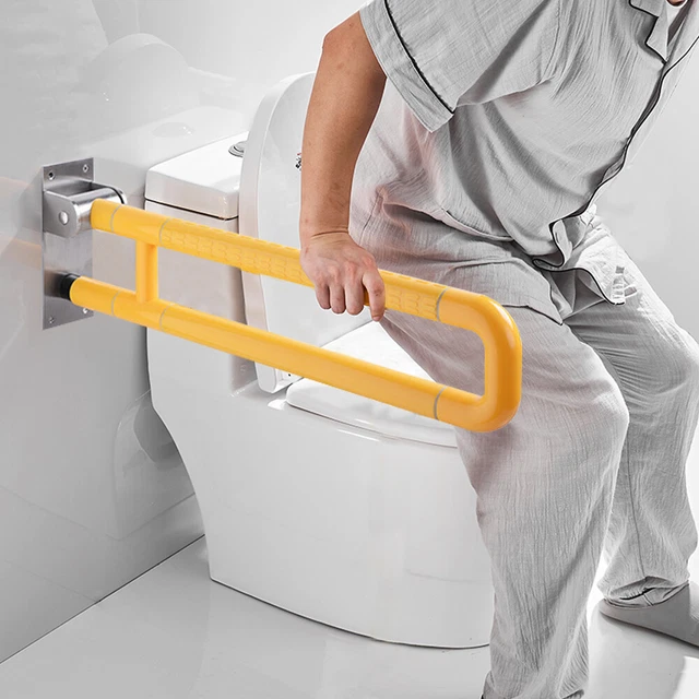Edelstahl Aufstehhilfe WC Toiletten Stützgriff Haltegriff Rutschfest Klappgriff