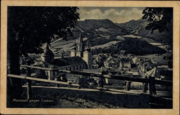 Ak Mariazell Steiermark, Blick gegen Trieben - 3794528