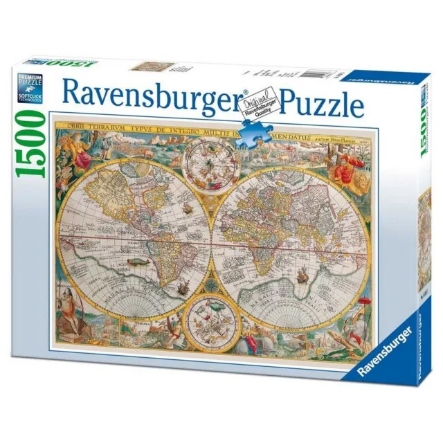 Puzzle 1500 Pz Mappamondo Storico