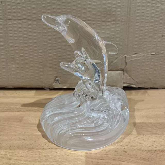 Glass Display Dolphin Ornament