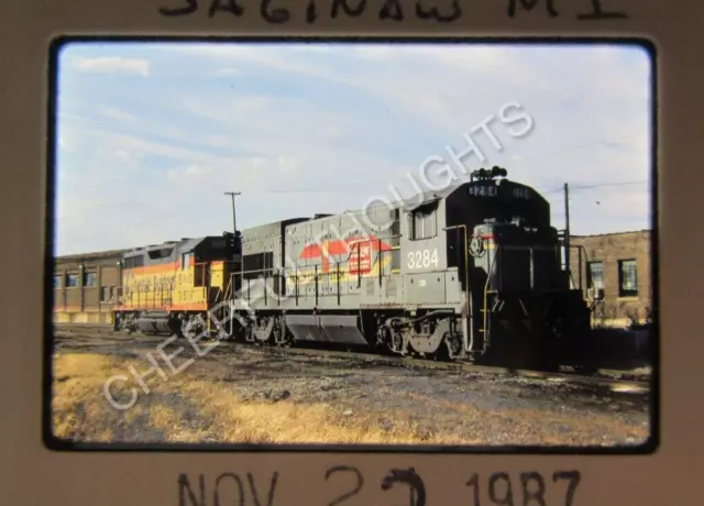 Original '87 Kodachrome Slide CSX Family Lines SBD 3284 U23B Saginaw, MI    38O5