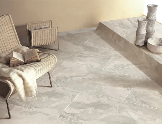 Porcelain Tile Grey Travertine Look 450X900