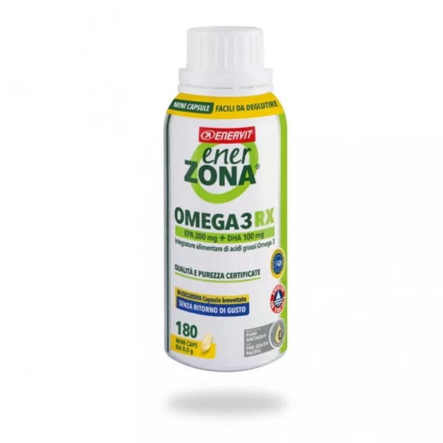 ENERVIT Enerzona Omega 3Rx - Heart Health Supplement 180 Capsules