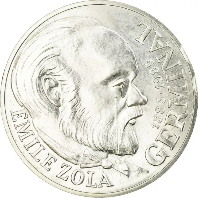 [#485313] Monnaie, France, Zola, 100 Francs, 1985, Paris, ESSAI, SPL, Argent, Ga