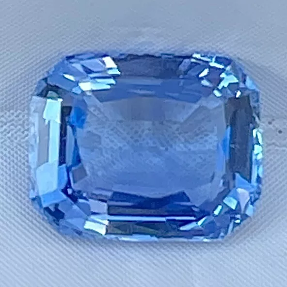 Natural Unheated Blue Sapphire 1.03 Cts Cushion Cut Sri Lanka Loose Gemstone