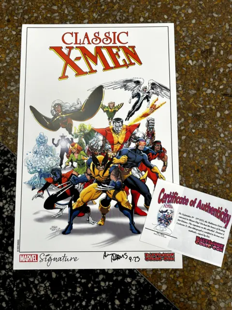 Baltimore Comic-Con Exclusive X-Men Art Adams Signed Lithograph COA