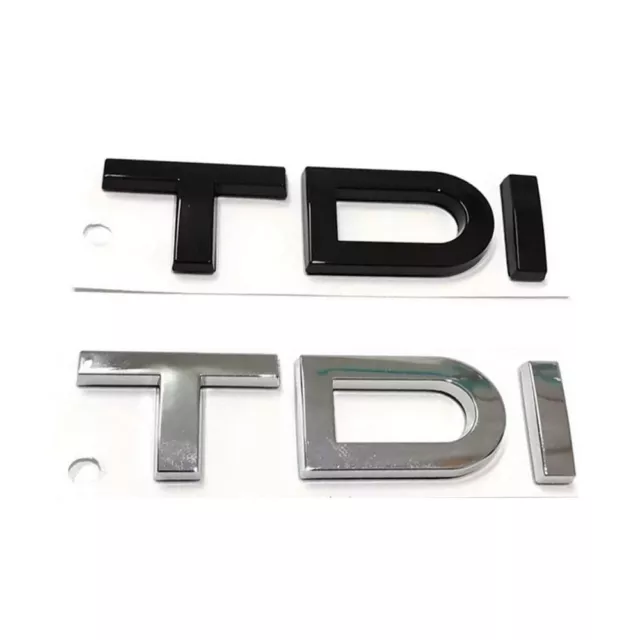 Für Audi TDI Schriftzug Embleme Aufkleber Logo Flache Badge Auto NEW