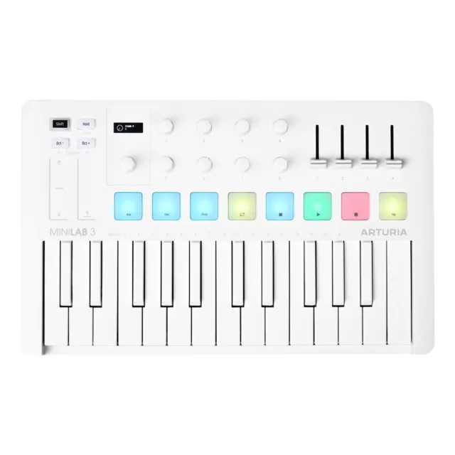 Teclado maestro Arturia MiniLab 3 blanco alpino