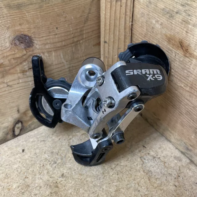 Sram X-9 Rear Derailleur 9 Speed Carbon Medium Cage MTB Mountain Bike, X7 X9 X0