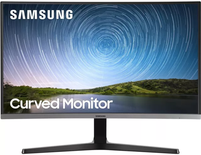 Samsung Monitor PC 27" LED FHD Curvo 60 hz con Porta HDMI e VGA Nero LC27R500FH