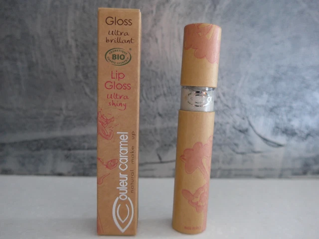 Gloss à Lèvres Bio Couleur Caramel - Teintes 805 à 907, Brillant Naturel, Volume 6 Ml
