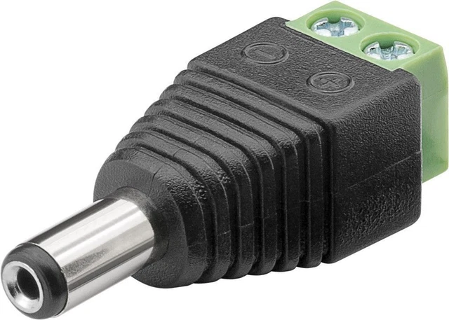 5x Terminal Block 2-pin - DC-Stecker (5,50 x 2,10 mm); Terminal Block 2-pin - DC