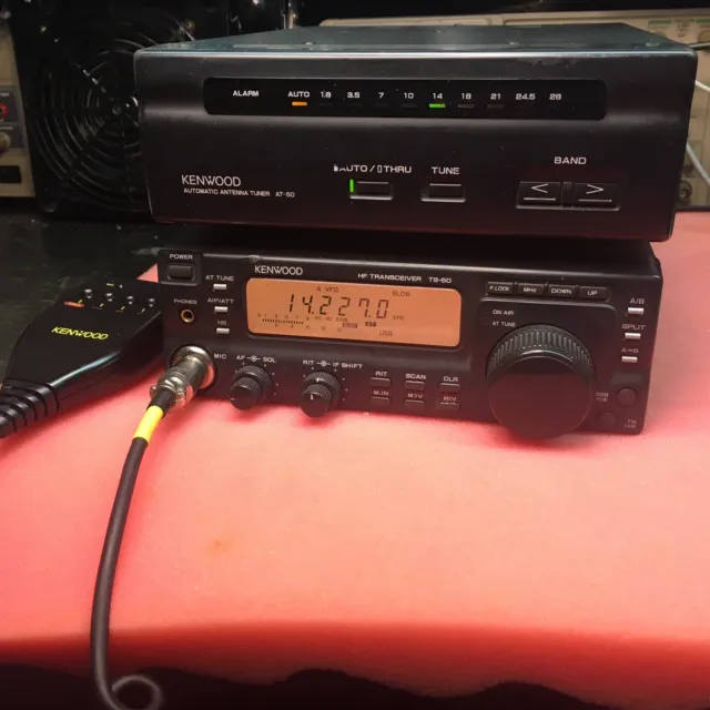 KENWOOD TS50, AT50, MC-47 MIC, Control Cable for AT-50, & Power Cord !!