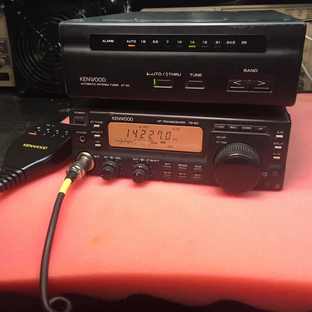 KENWOOD TS50, AT50, MC-47 MIC, Control Cable for AT-50, & Power Cord !! KENWOOD TS50, AT50, MC-47 MIC, Control Cable for AT-50, & Power Cord !!