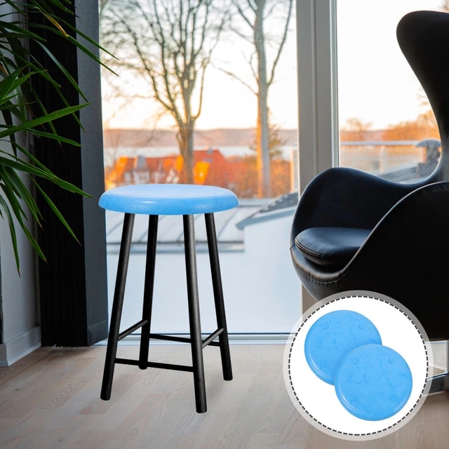 Accesorios de repuesto de taburete silla circular pieza de asiento para taburetes de plástico azul plástico