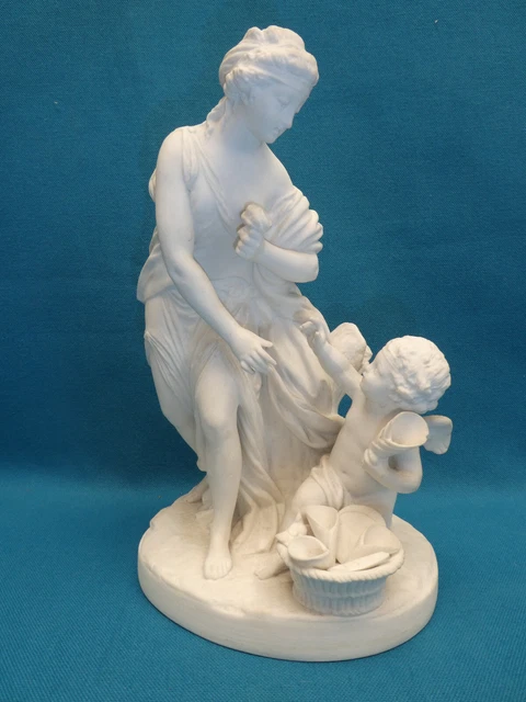 1890 Redon Martial Groupe En Biscuit De Porcelaine De Limoges