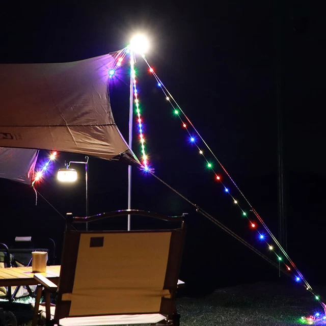 CAMPING STRING LIGHT 100LM/200LM Tent Lamp 10M for Hiking Camping