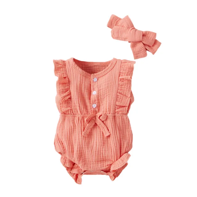 Vestiti neonata neonata pumper tuta top + pantaloni + set fascia 2