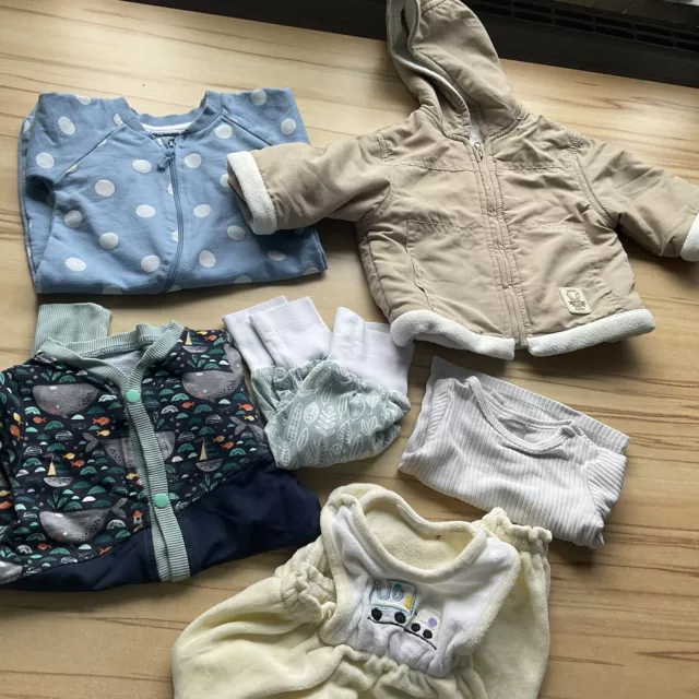 24 Teile Kleidungspaket Konvolut  Junge Gr.  56 - 68 Jacke Schneeanzug Baby 3