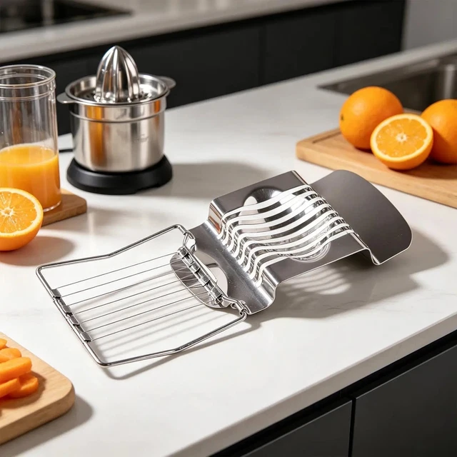 EGG SLICER STAINLESS Steel Wire Multi Egg Dicer Egg Slicer for Hard ...