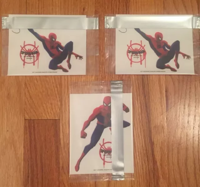 2018 General Mills Spider-Man Stickers Lot Of 3 BNIP!Rare SM Figure+Tsum Red Hul