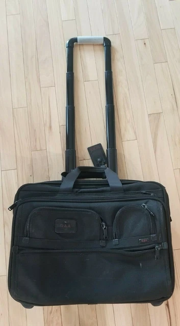 Tumi Briefcase Laptop Bag Alpha Deluxe Expandable Wheeled Carry On 26127DH