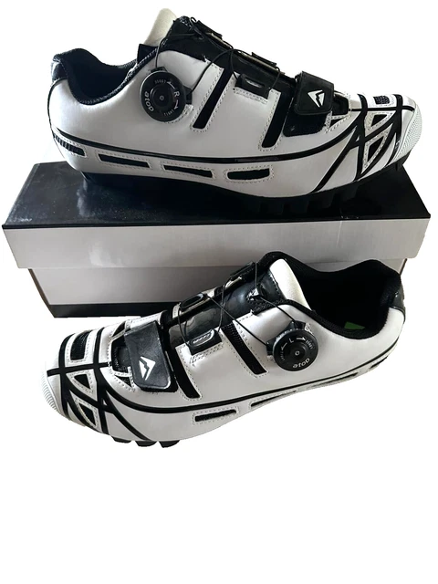 Chaussures de cyclisme vintage DETTO Pietro en cuir, T. 42-42.5