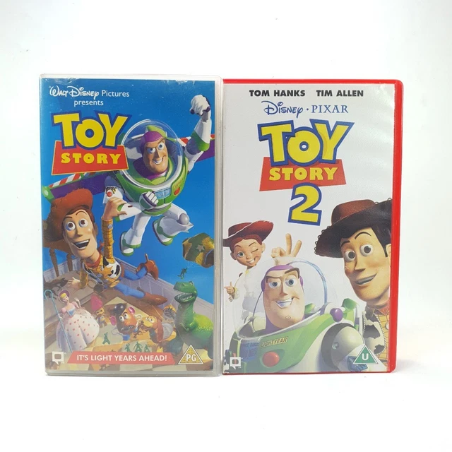 DISNEY PIXAR TOY Story & Toy Story 2 VHS Video Tapes Children's Movies