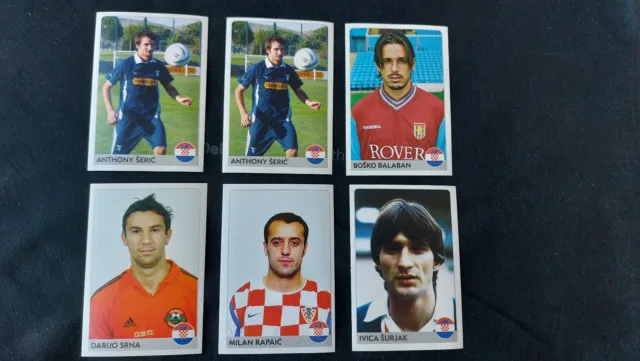 Legends Of Football (Rafo) - Croatian players - year 2006 - 6 stickers