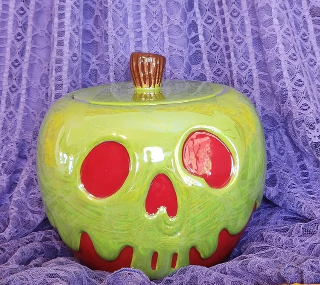 DISNEY VILLAINS COOKIE Jar Canister Halloween Collectible New $87.99