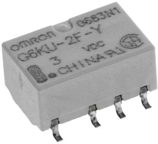 1 x 1 x DPDT Surface Mount Latching Relay 1 A, 3V dc For Use In Signal Applicati