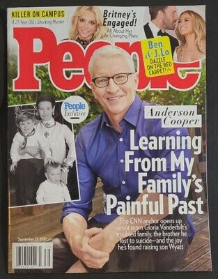 People Magazine September 27th 2021 Anderson Cooper Learning from my Family Past
