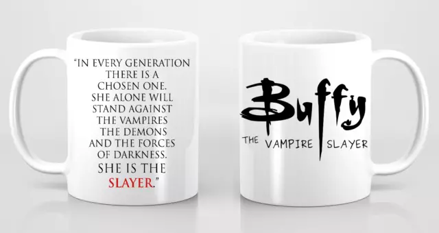 Buffy the Vampire Slayer Chosen One Inspired Mug Giles Angel TV Show Gift Retro