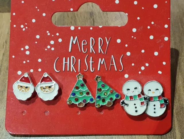 Christmas earrings asda on sale